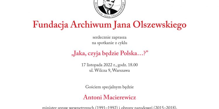 Program i rola rządu Jana Olszewskiego – spotkanie z Antonim Macierewiczem